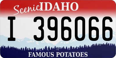 ID license plate I396066