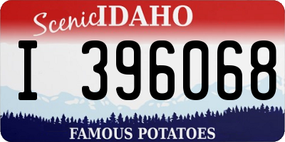 ID license plate I396068