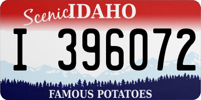 ID license plate I396072