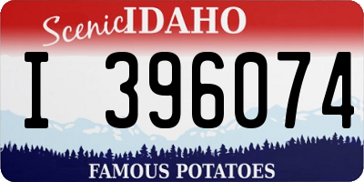 ID license plate I396074