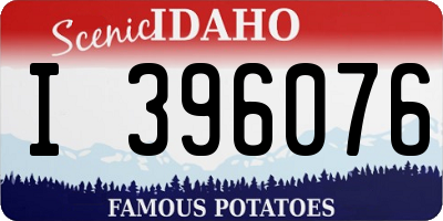 ID license plate I396076