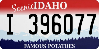ID license plate I396077
