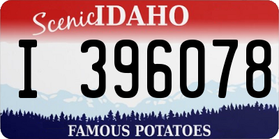 ID license plate I396078