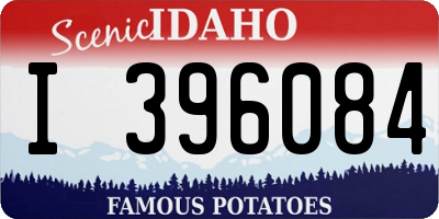 ID license plate I396084