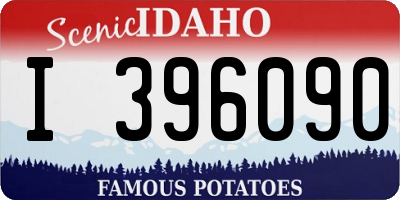 ID license plate I396090