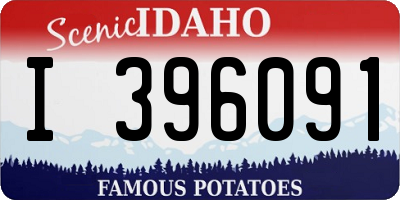 ID license plate I396091
