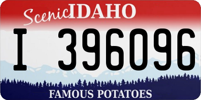 ID license plate I396096