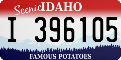 ID license plate I396105