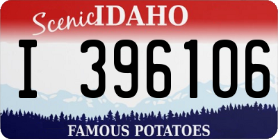 ID license plate I396106