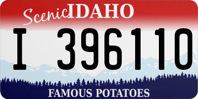 ID license plate I396110
