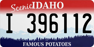 ID license plate I396112