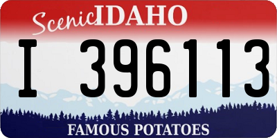 ID license plate I396113