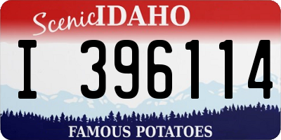ID license plate I396114