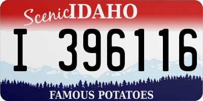 ID license plate I396116