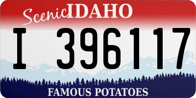 ID license plate I396117