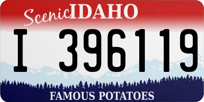 ID license plate I396119