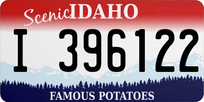 ID license plate I396122