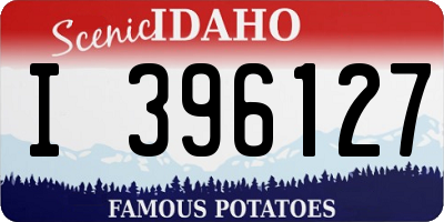 ID license plate I396127