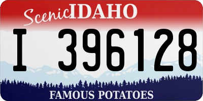ID license plate I396128