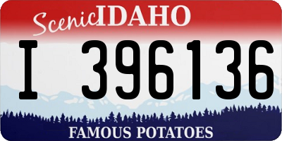 ID license plate I396136