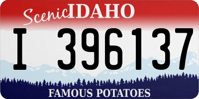 ID license plate I396137
