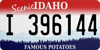 ID license plate I396144