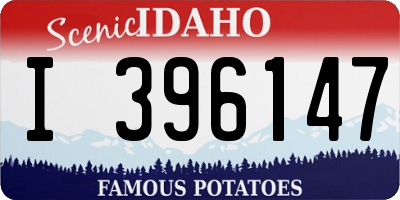 ID license plate I396147