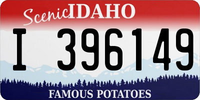 ID license plate I396149