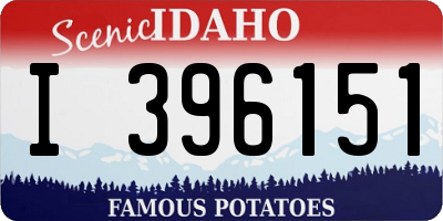 ID license plate I396151