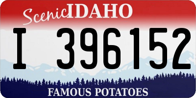 ID license plate I396152