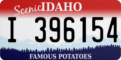 ID license plate I396154
