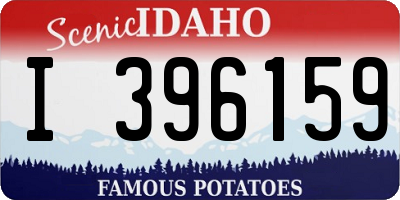 ID license plate I396159