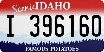 ID license plate I396160