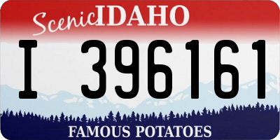 ID license plate I396161