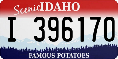 ID license plate I396170