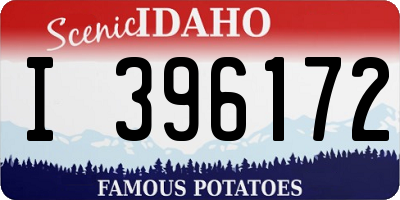 ID license plate I396172