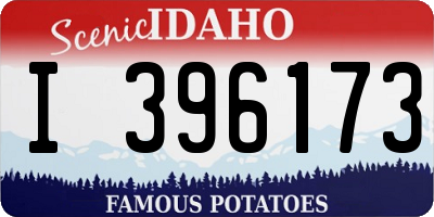 ID license plate I396173
