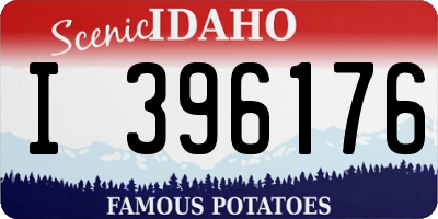 ID license plate I396176