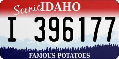 ID license plate I396177