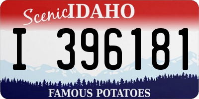 ID license plate I396181