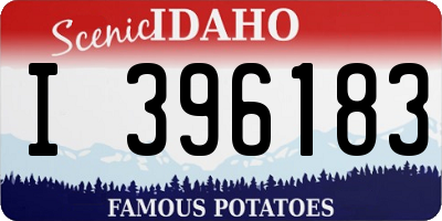 ID license plate I396183