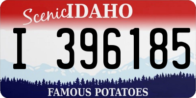 ID license plate I396185