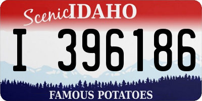 ID license plate I396186