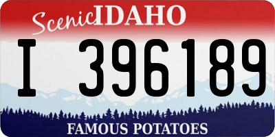 ID license plate I396189
