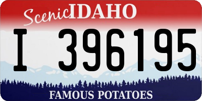 ID license plate I396195
