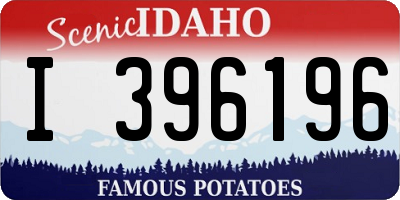 ID license plate I396196