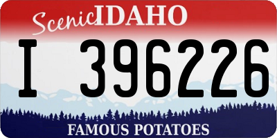ID license plate I396226