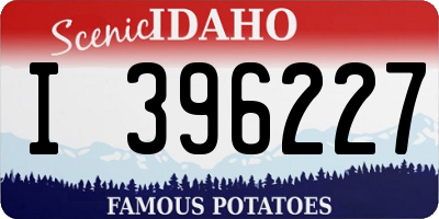 ID license plate I396227