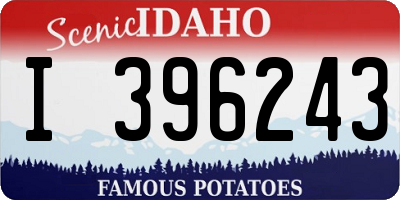 ID license plate I396243