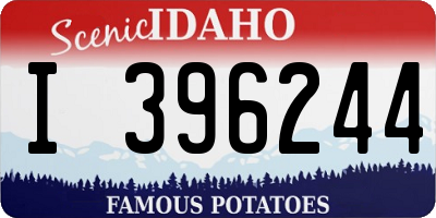 ID license plate I396244